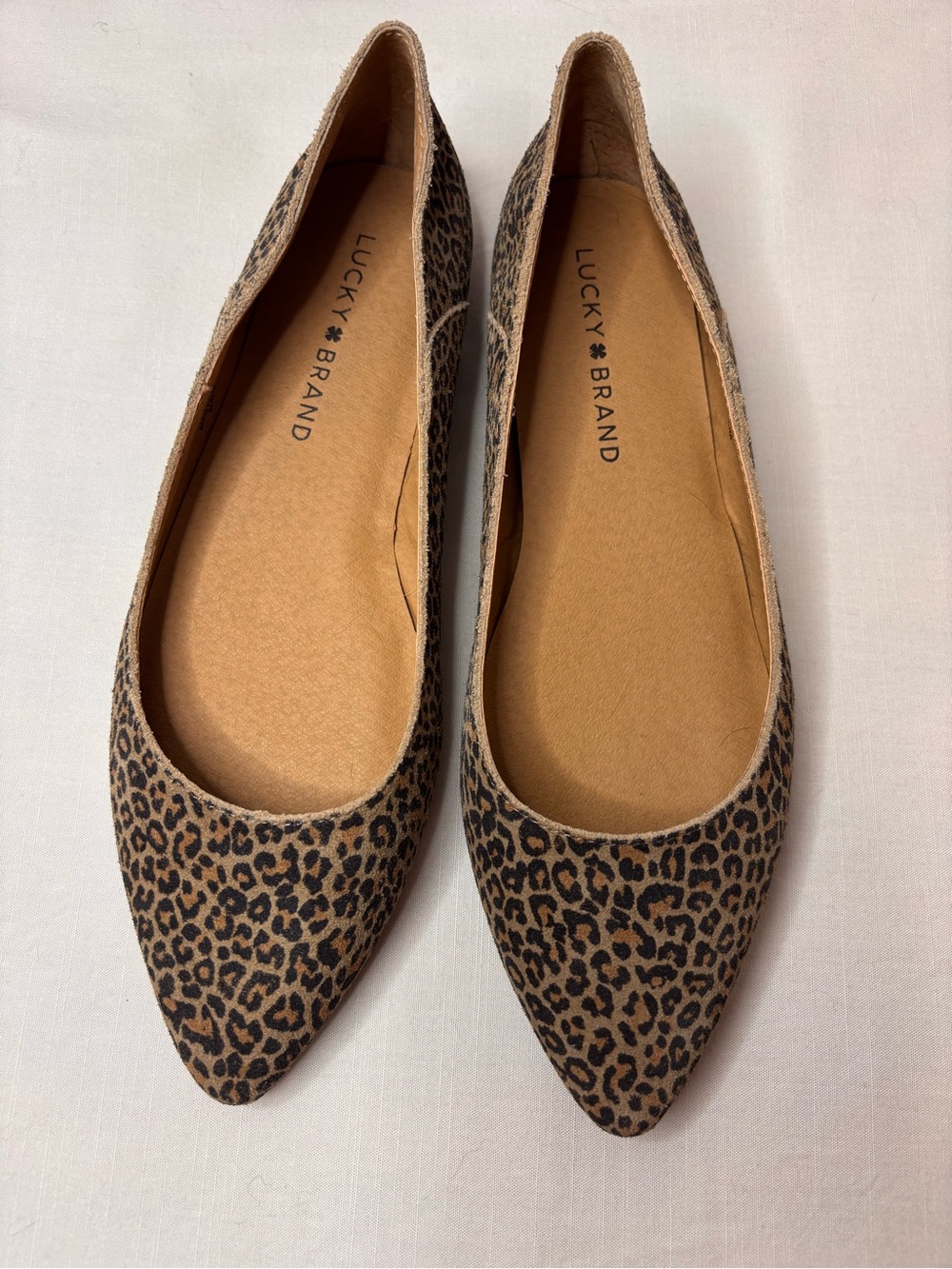 Lucky Brand Bylando Ballet Flat - Leopard Print Pointed Toe Flats US 6.5
